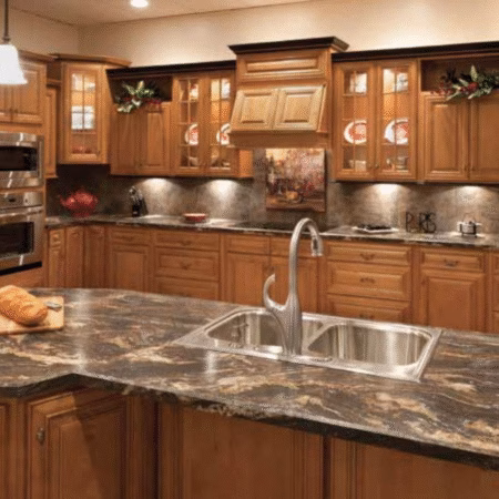 Glazed Mocha Nuvelle Cabinets